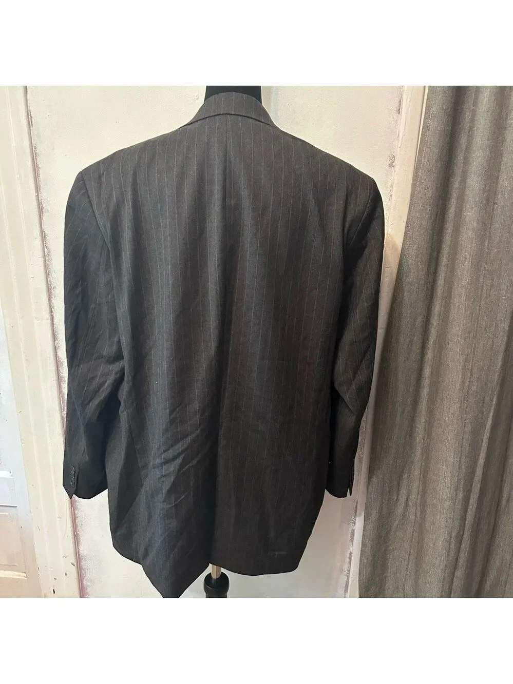 Lauren Ralph Lauren Green Label Men’s Pinstripe Sports Coat Blazer Gray 46R